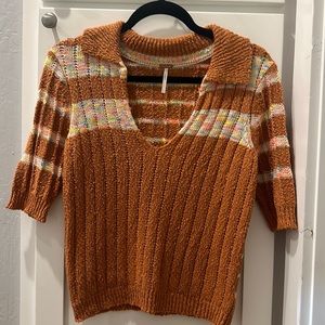 Free People Now and Then Henley Sweater sz Small